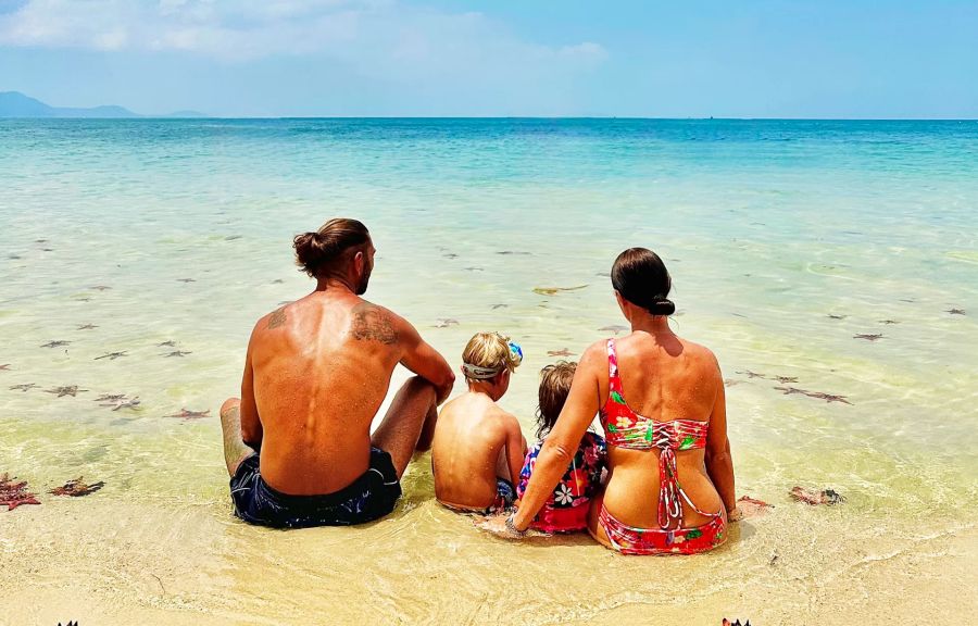 Sunbathing At Cua Can Beach