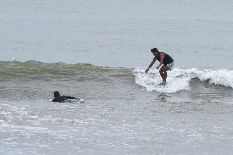 Surfing on Vung Tau Beach - Vung Tau in hot season