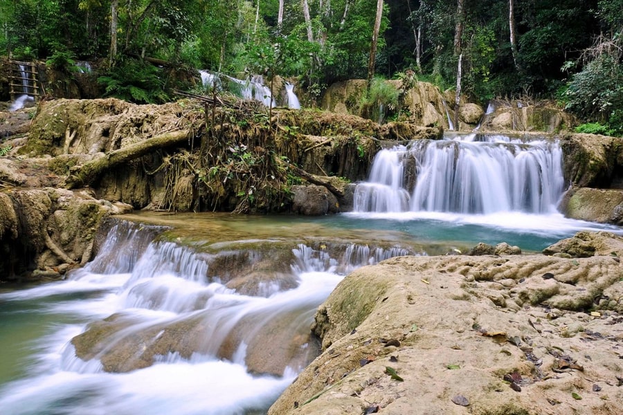 Tad Sae waterfall in luang prabang