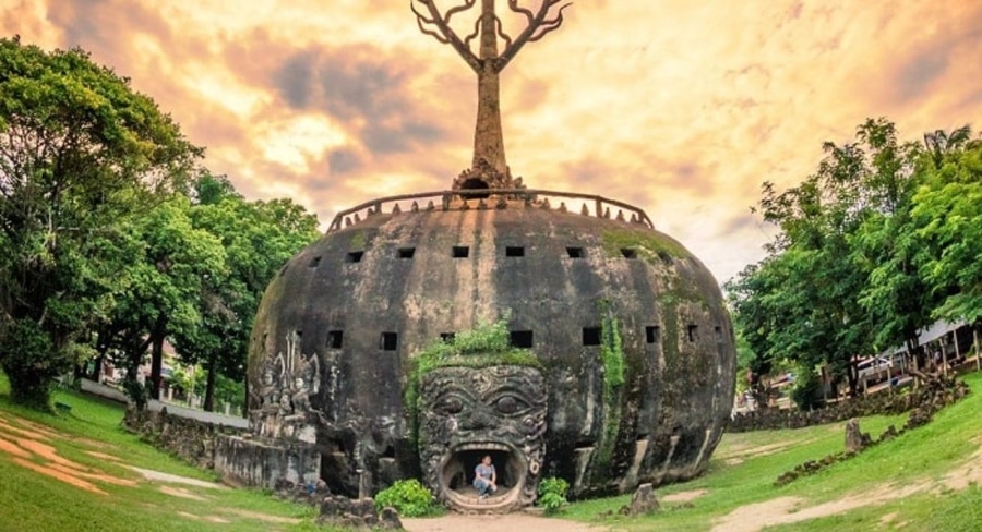 The Pumpkin Tower (Three-World Stupa)