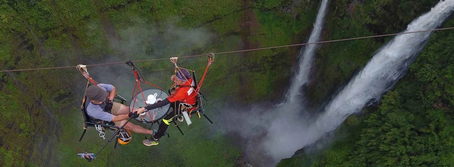 The Zipline at Tad Fane Waterfall