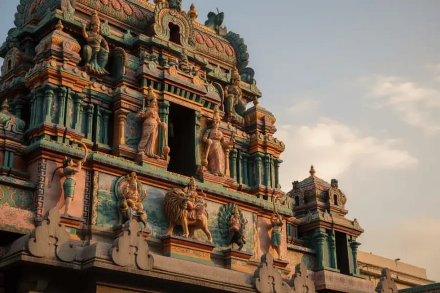 Unique Architecture Of Mariamman Hindu Temple
