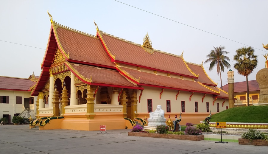 Wat Ong Teu Mahawihan is one of the many temples in the city of Vientiane
