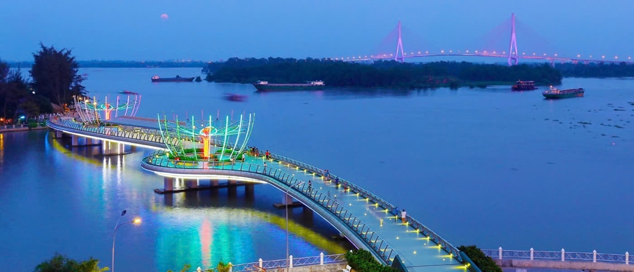 can tho city at night