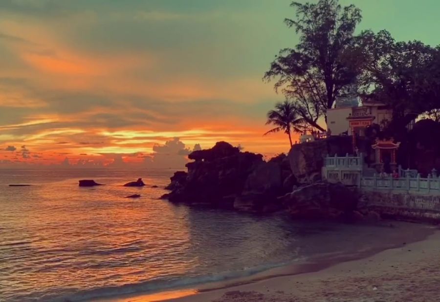 Watching The Sunset From Dinh Cau Cape