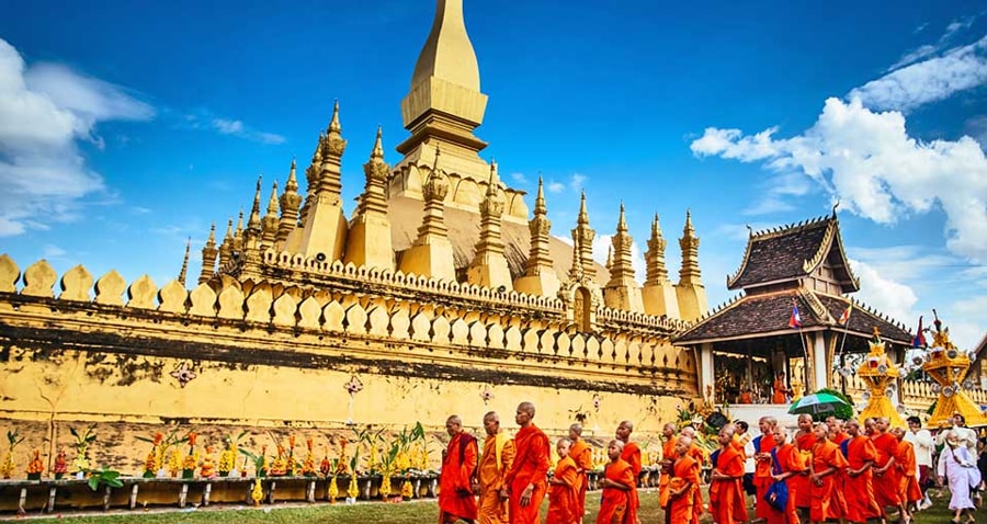 enjoy the That Luang Festival