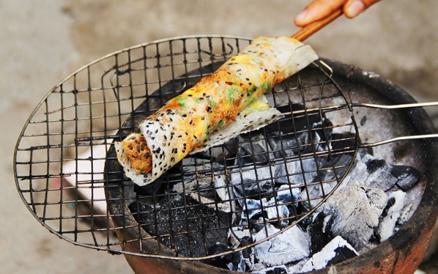 grilled rice paper in phan thiet