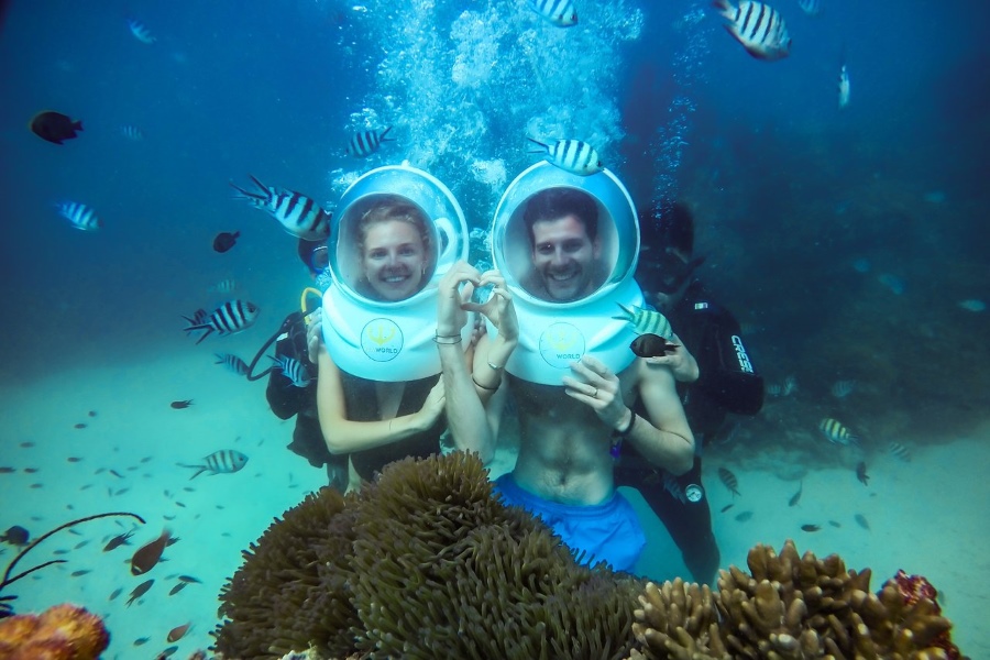 Sea Walking At Namaste Coral Park