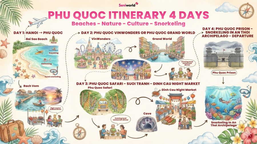 Phu Quoc itinery 4 days