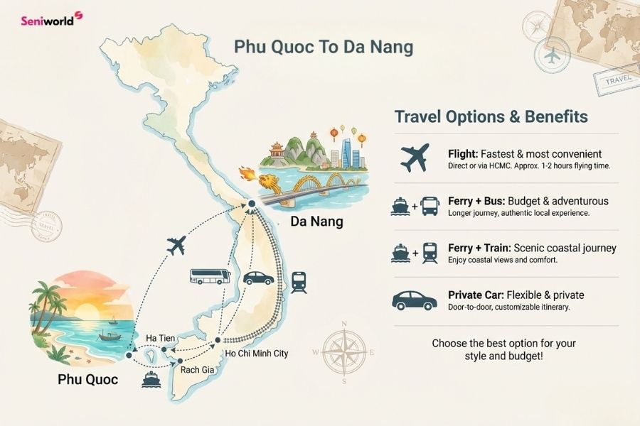 How to get to Da Nang from Phu Quoc