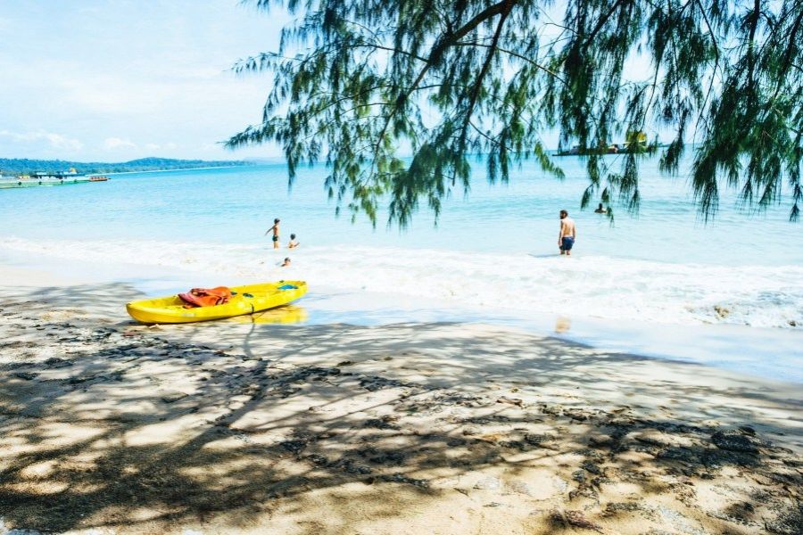 Ocean Swim In Perfectly Clear Water