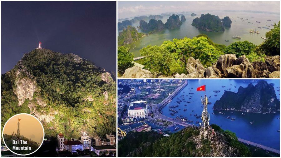 Bai Tho Mountain is a famous scenic spot in Ha Long city