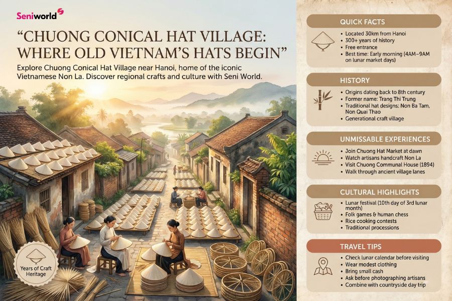 Introduction To Chuong Conical Hat Village