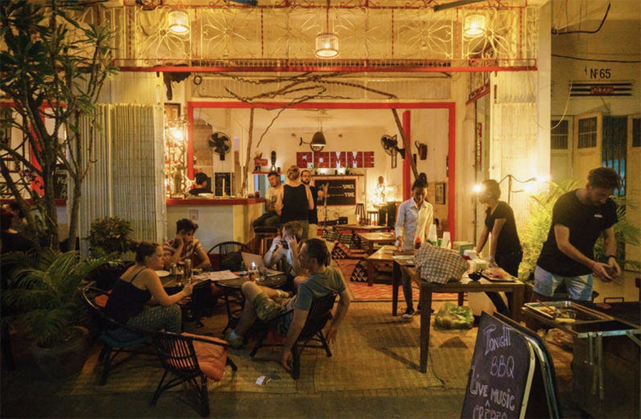 Battambang nightlife.