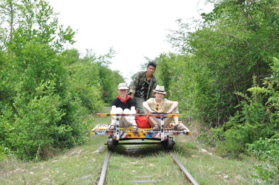 Cambodia's Bamboo Train, or Norry (as it is called locally)