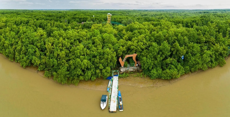Can Gio Mangrove Forest is a vast coastal wetland near Ho Chi Minh City