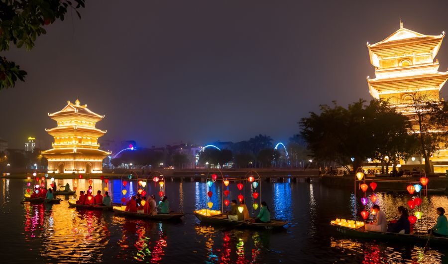 Enjoy Night Boat Rides and Lantern Experiences