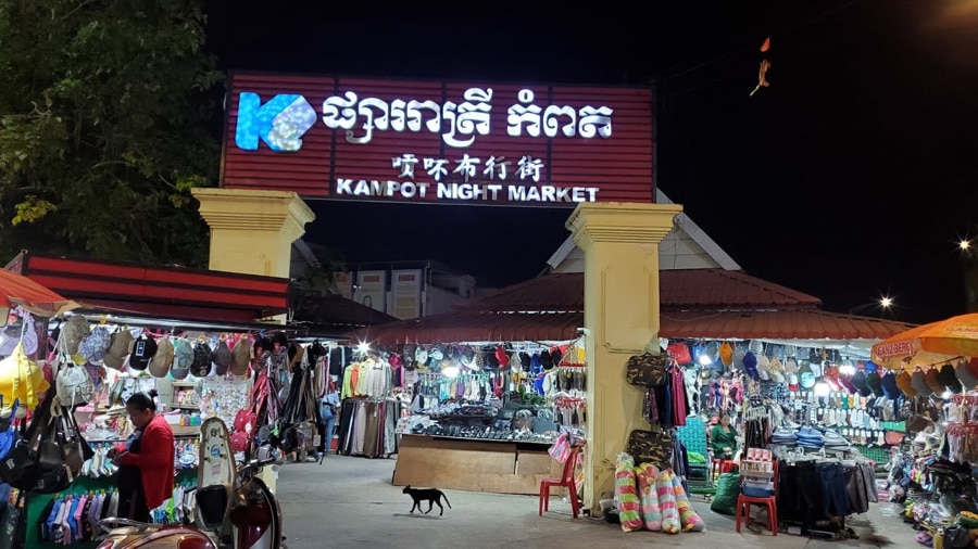 Explore Kampot Night Market After Dark