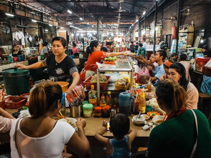 Food Section of Old Market Siem Reap