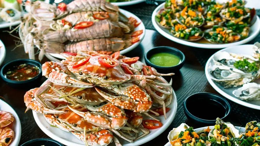 Fresh Seafood From Nhat Le Beach