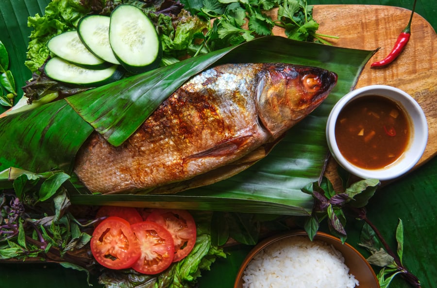 Grilled Fish with Khmer Herbs