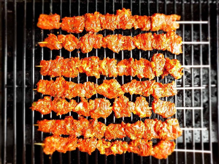 Grilled Meat Skewers (Street-Style Grilled Pork And Chicken)