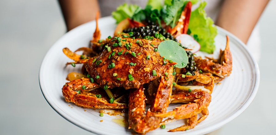 Pepper Crab (Crab Stir-Fried With Green Pepper)