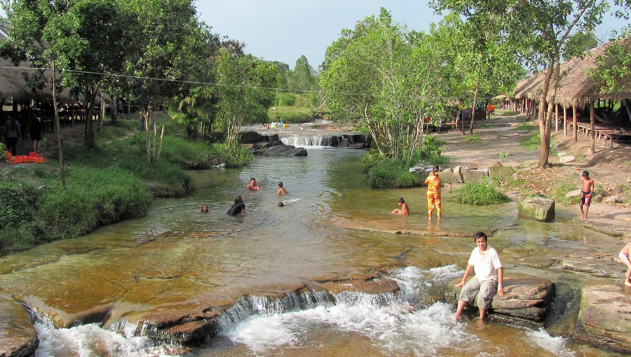Majestic Beauty Of Kbal Chhay Waterfall