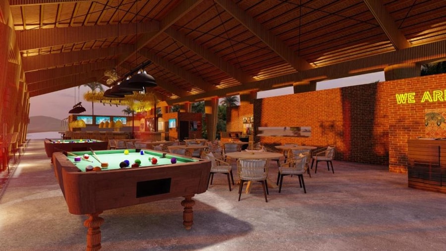 Play Billiards & Bar Games At Night