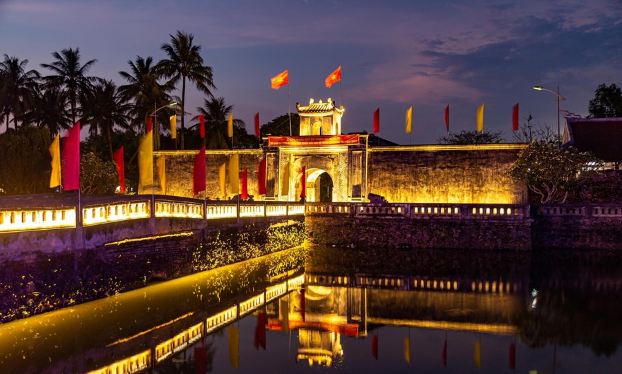 Quang Tri Citadel At Night