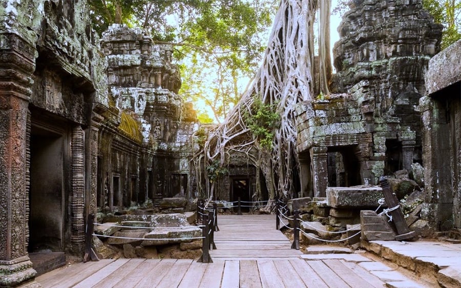 Ruins of Corridors of Ta Prohm