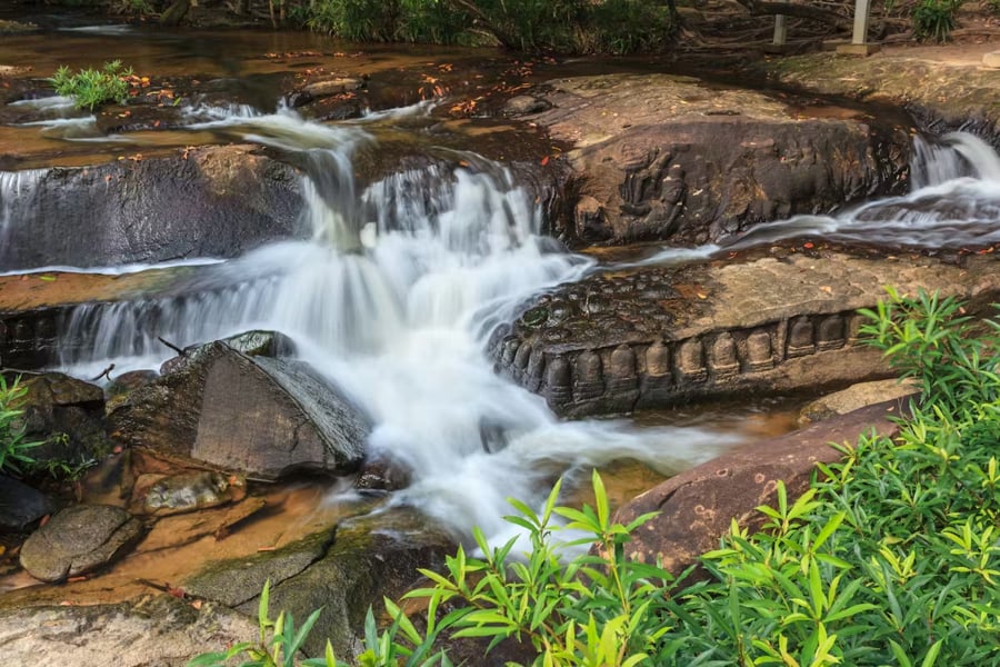 Sacred River At Kbal Spean