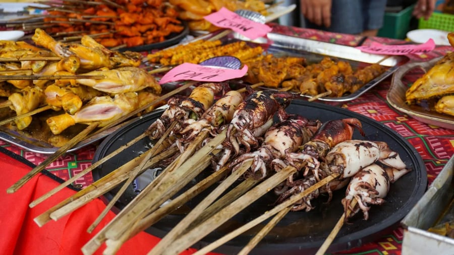 Sample Authentic Cambodian Street Food