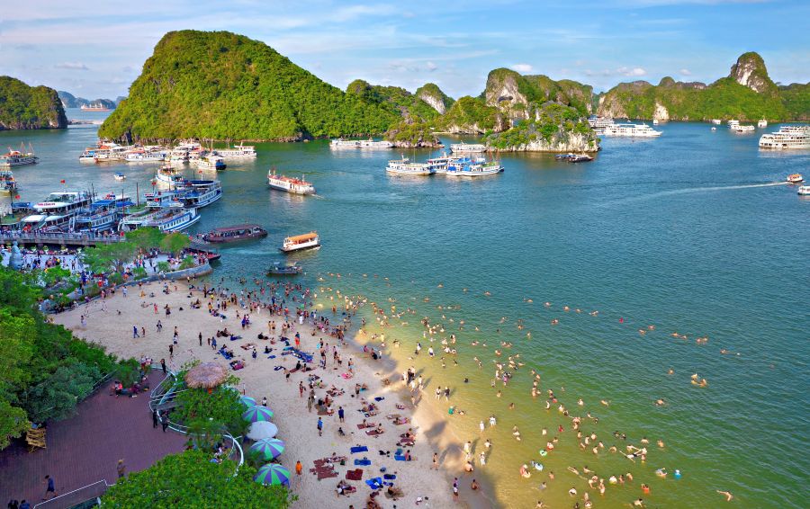 Swim And Relax On The White Sandy Beach