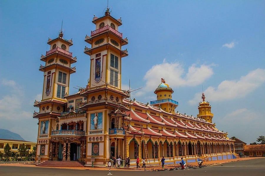 The Cao Dai Temple in Tay Ninh