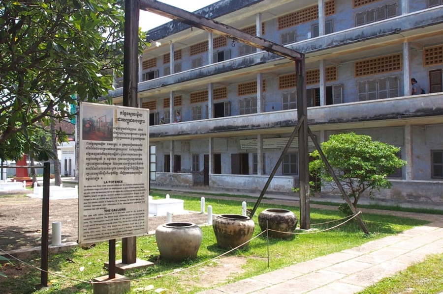 The Outer Grounds of Tuol Sleng museum