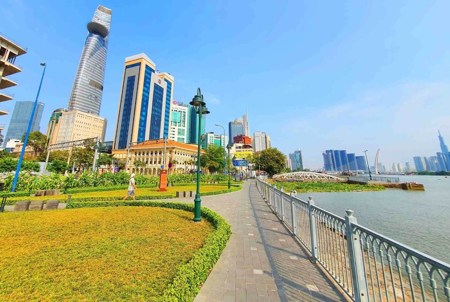 The Riverside Promenade of Bach Dang Wharf