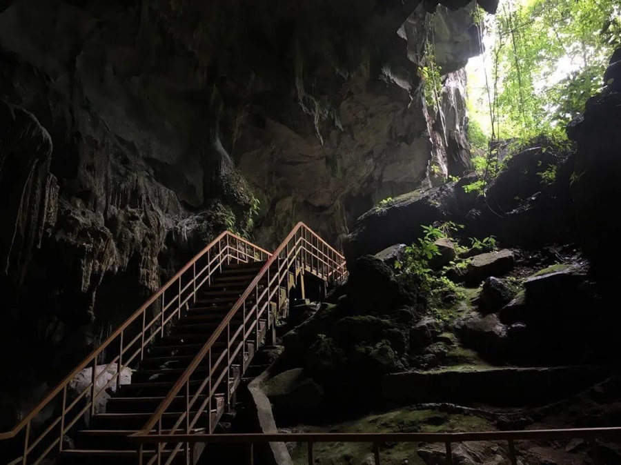 The Scenic Path Leading Up To Tien Son Cave