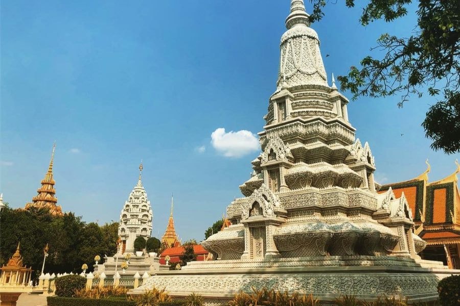 The Silver Pagoda, or Wat Preah Keo Morakot, was originally constructed back in 1892