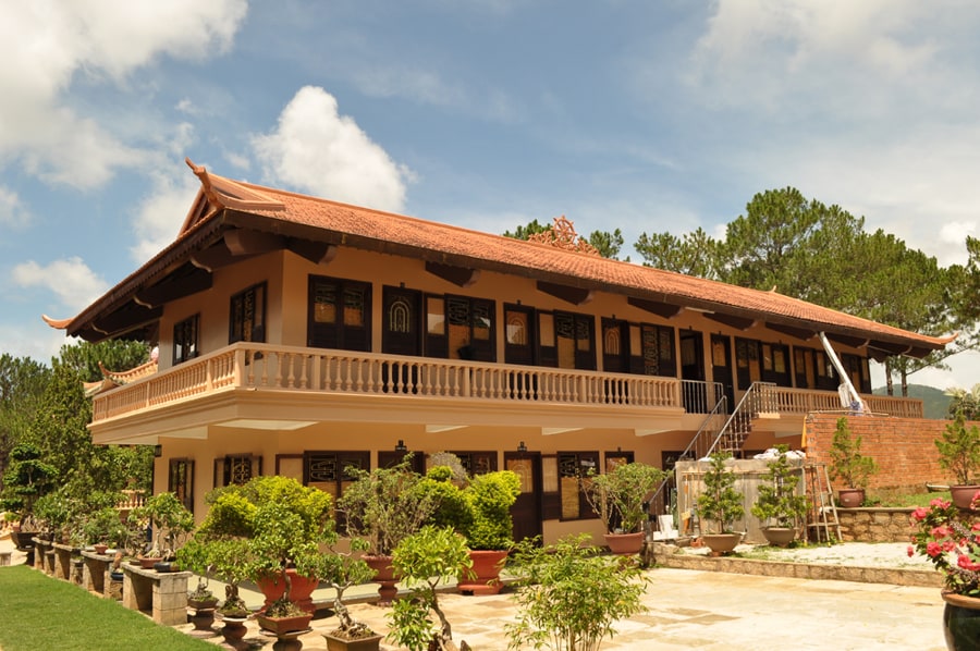 The monastic quarters of Truc Lam Zen Monastery