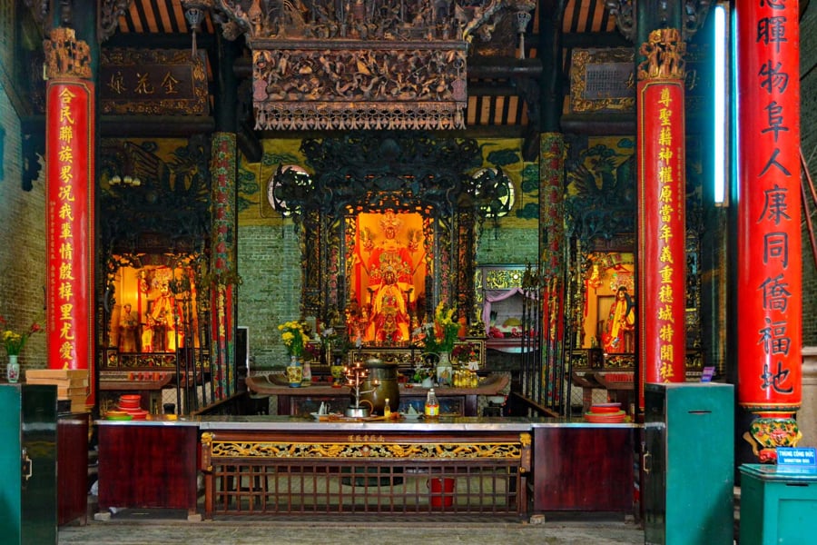 Traditional Chinese Architecture of the thien hau pagoda