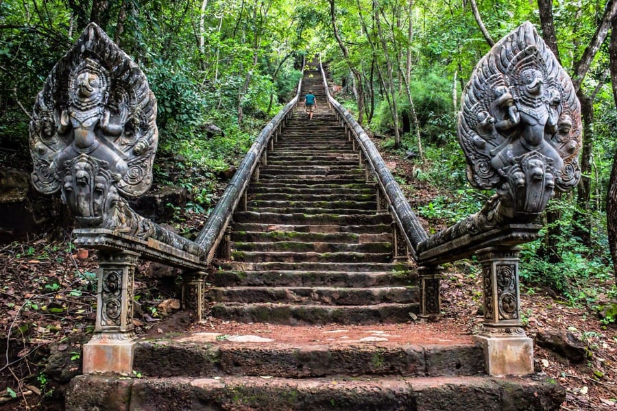 Wat Banan Located just over 20 kilometers south of Battambang on a hilltop