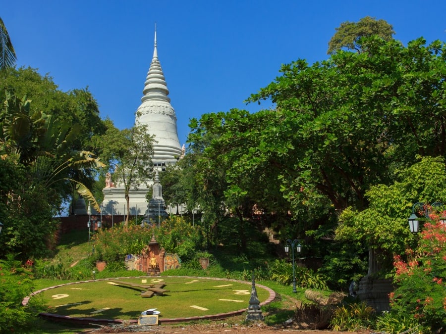 around outside the Wat Phnom