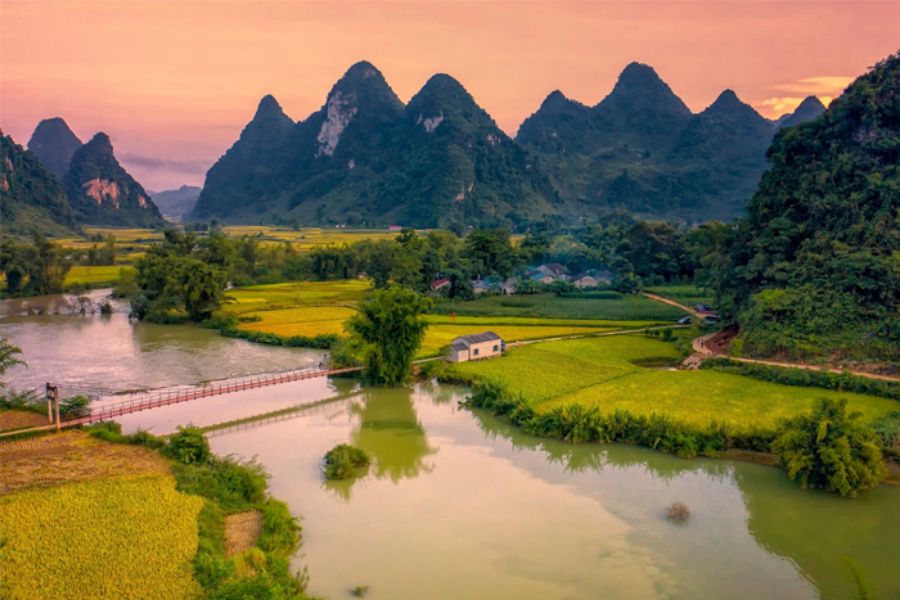 Limestone Mountains And Karst Landscape