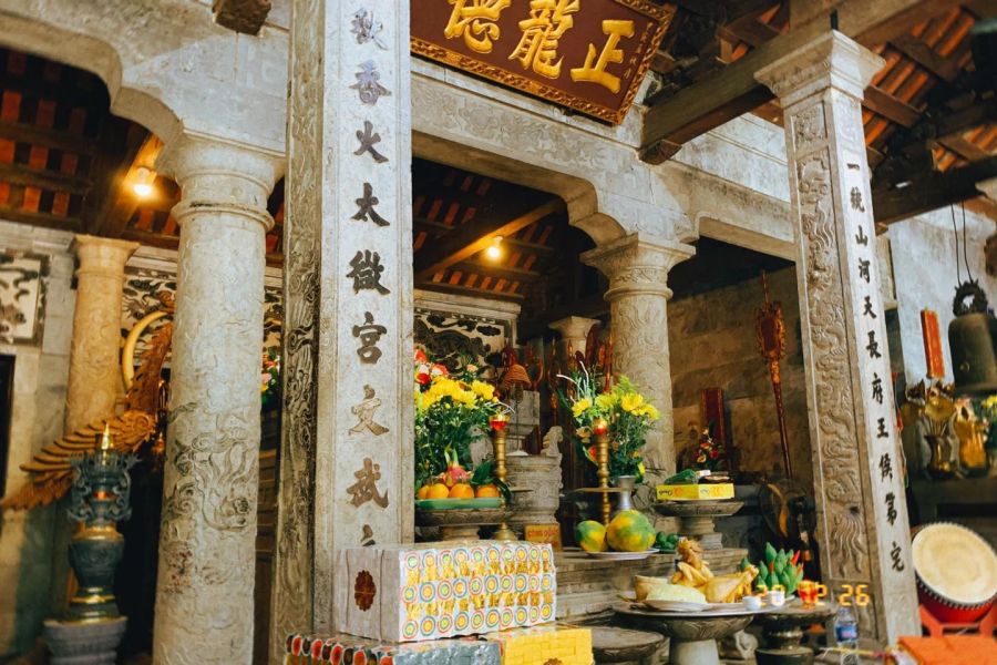 Inner Area Of Thai Vi Temple