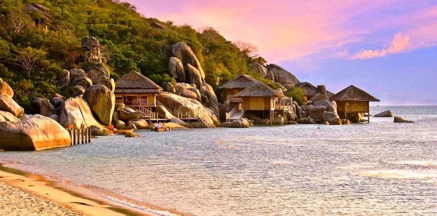 ninh van bay has developed side by side with nature