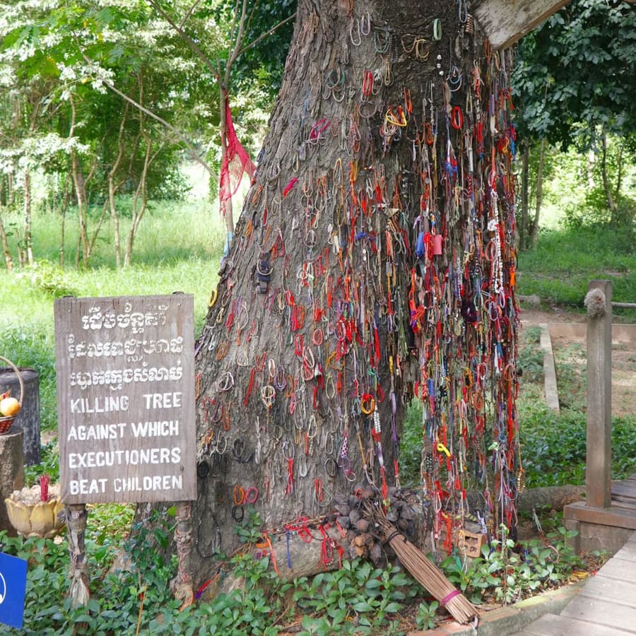 sacred memorial site in Choeung Ek