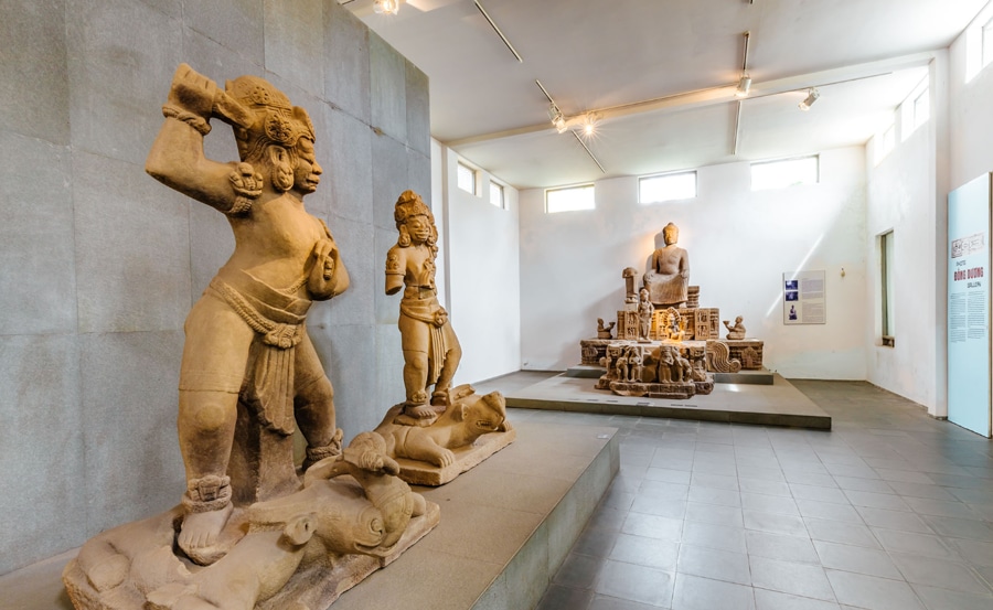 special Buddhist influence in statues of Dong Duong Gallery