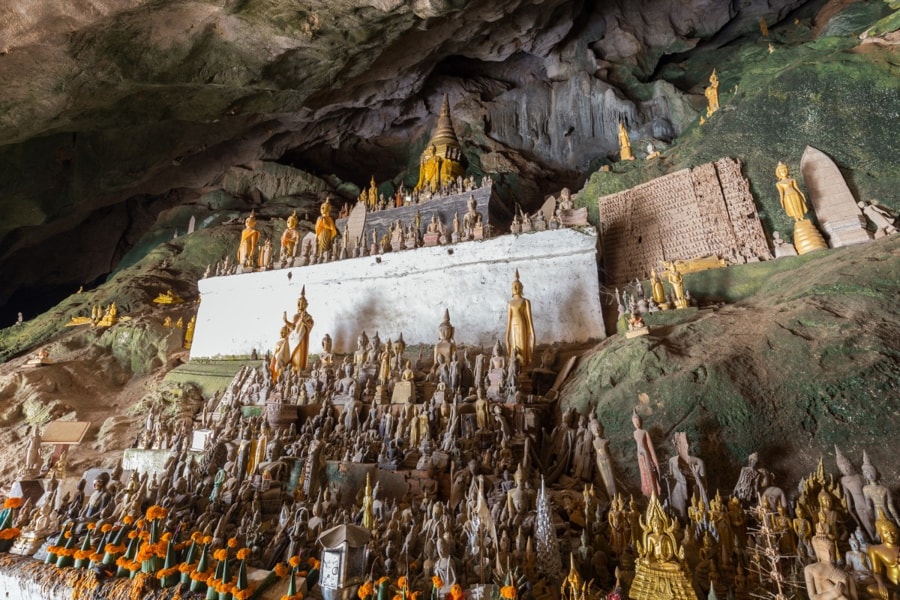 The Pak Ou Caves are among the most famous cultural attractions in Laos