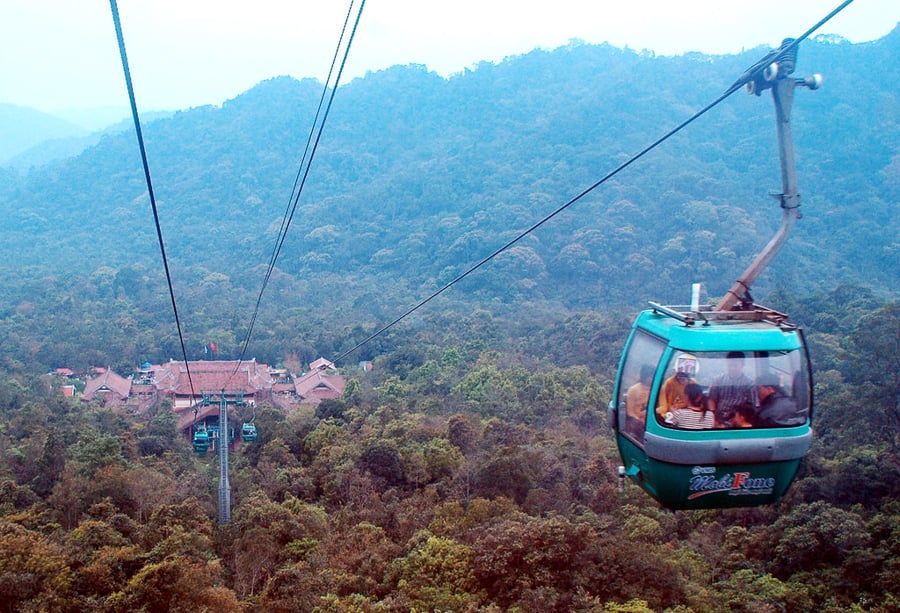 Cable Car Ride Above The Forest